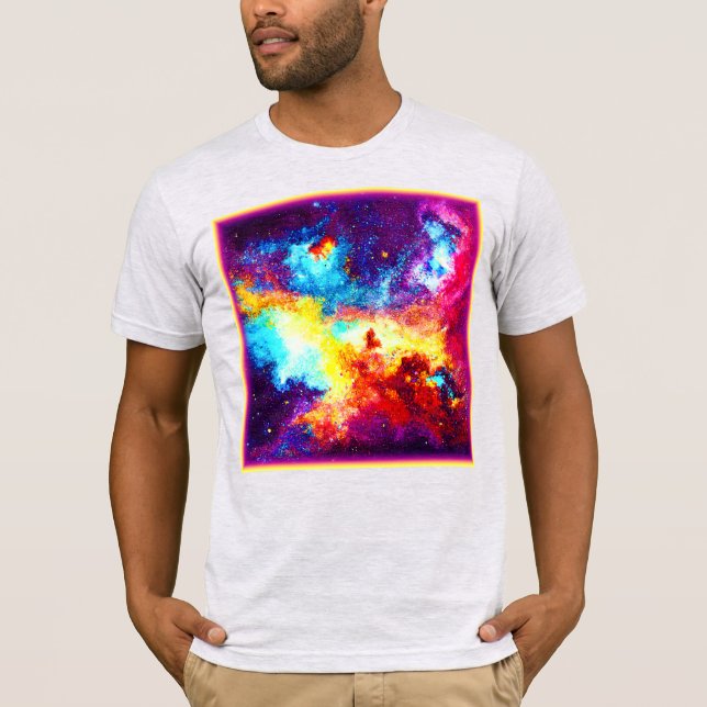 Camiseta Explorando as Nebulosas Mais Brilhantes. Comprar A (Frente)