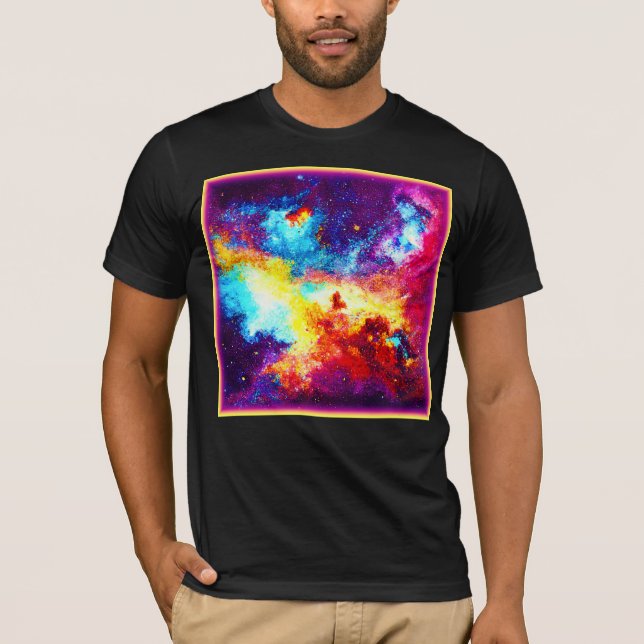 Camiseta Explorando as Nebulosas Mais Brilhantes. Comprar A (Frente)
