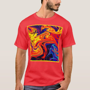 Camiseta Explorando O Padrão Colorido De Abstrato