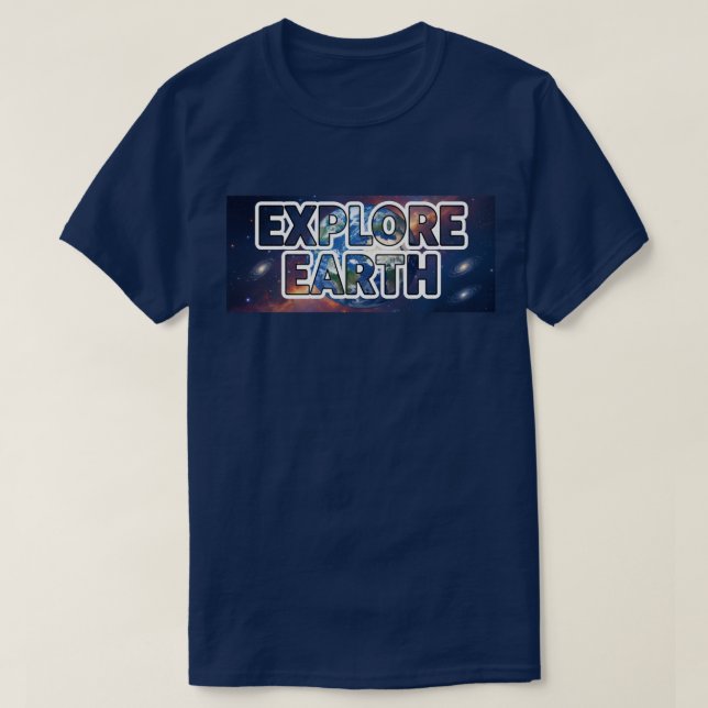 Camiseta Explorar a Terra (Frente do Design)