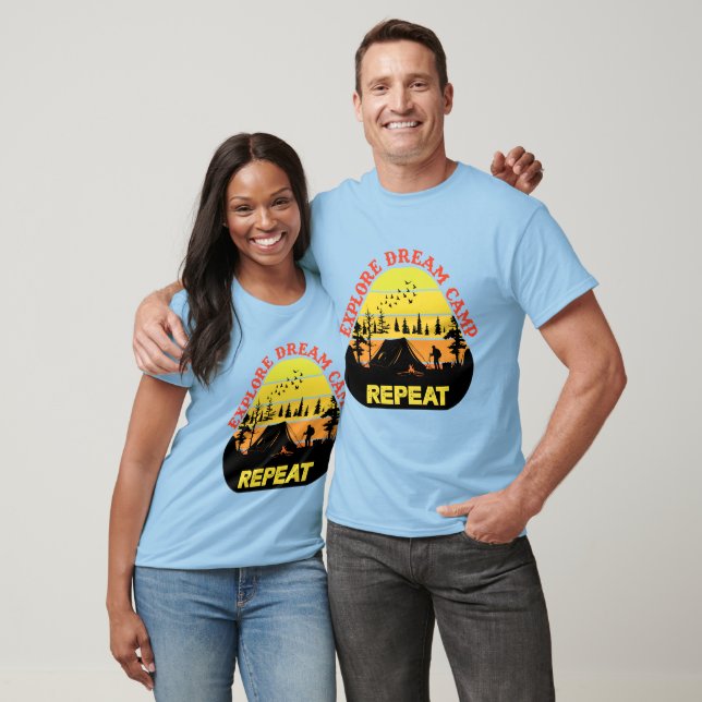 Camiseta Explorar arte de repetição do campo de sonho (Unissex)