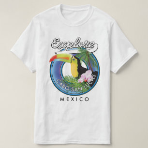 Camiseta explorar cabo san lucas méxico viagem guia