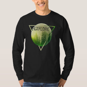 Camiseta Explorar Caminhada Acampamento