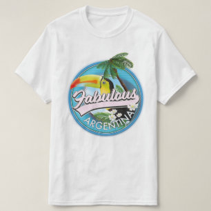 Camiseta explorar logotipo fabuloso da Argentina