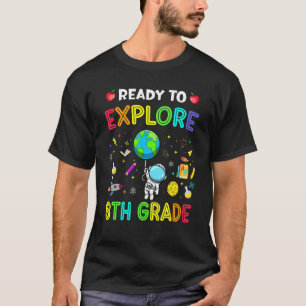 Camiseta Explorar o 8º ano de retorno ao espaço de astronau