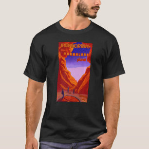 Camiseta Explorar o astrão de mineração espacial do planeta