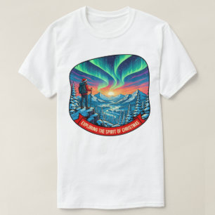 Camiseta Explorar o Espírito da Arte de Natal
