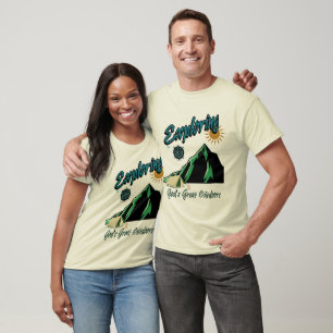 Camiseta Explorar o Excelente de Deus ao ar livre da camise