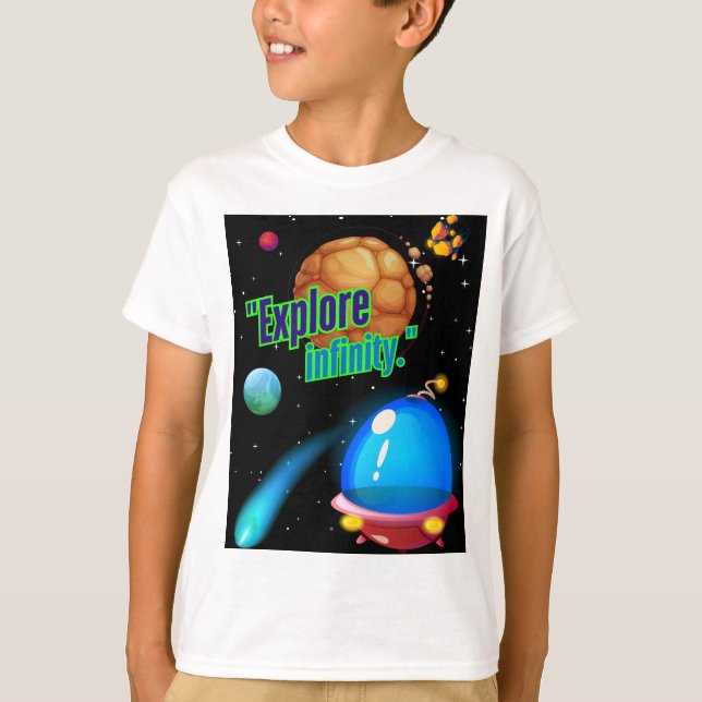 Camiseta Explorar o infinito (Frente)