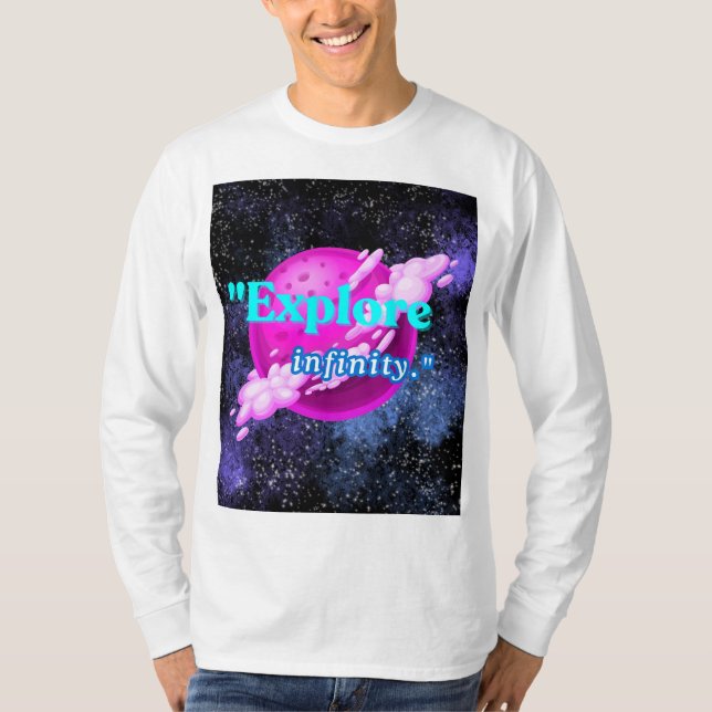 Camiseta Explorar o infinito (Frente)