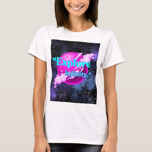 Camiseta Explorar o infinito (Frente)
