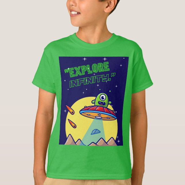 Camiseta Explorar o infinito (Frente)