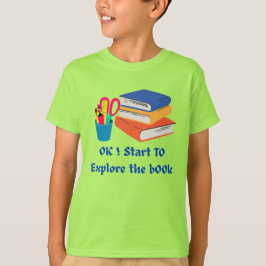 Camiseta Explorar o livro - Voltar ao lentidão de leitura e