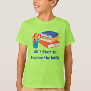 Camiseta Explorar o livro - Voltar ao lentidão de leitura e