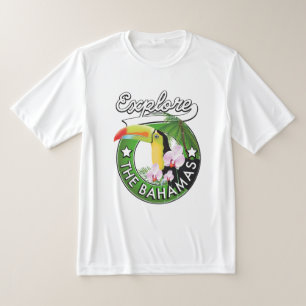 Camiseta Explorar o logotipo das Bahamas