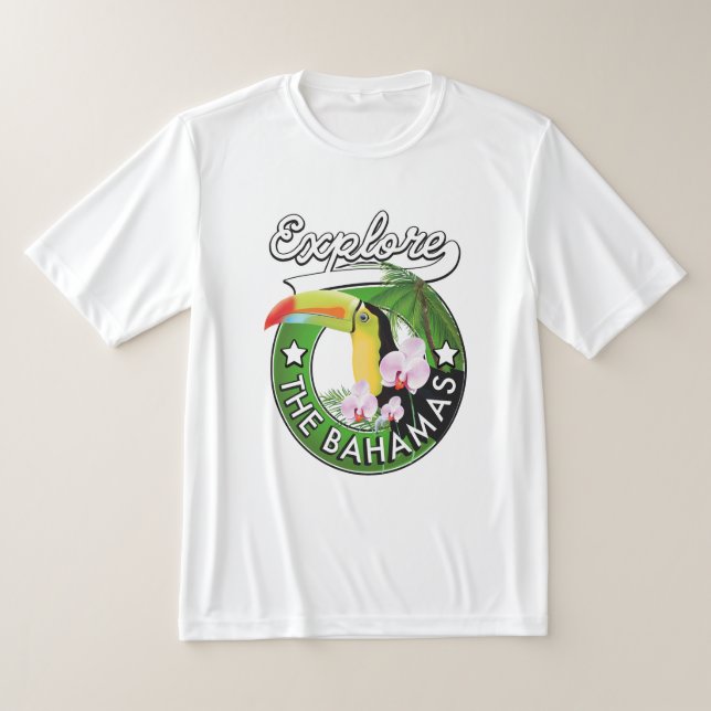 Camiseta Explorar o logotipo das Bahamas (Postura )