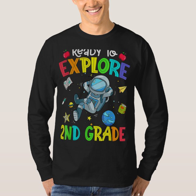 Camiseta Explorar O segundo De Volta Ao Espaço Astronauta E (Frente)