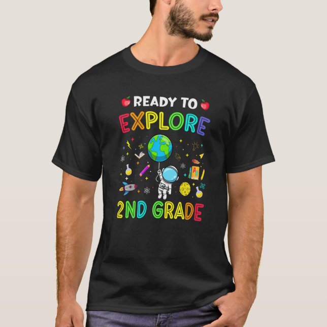 Camiseta Explorar O segundo De Volta Ao Espaço Astronauta E (Frente)