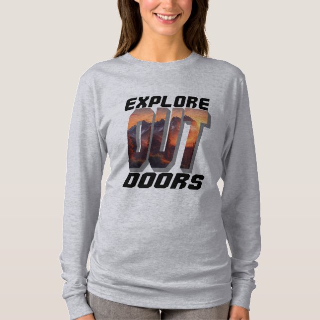 CAMISETA EXPLORAR PORTAS EXTERIORES (Frente)