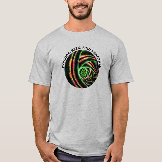 Camiseta Explorar Procurar Fraturas Citar Arte Moderna (Frente)