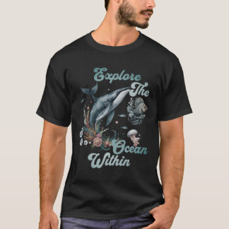 Camiseta Explore a arte oceânica no interior - oceano
