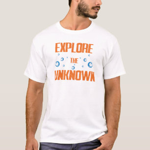 Camiseta Explore a Citação Inspiradora de Aventura Desconhe