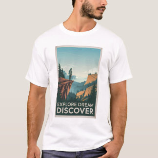 Camiseta Explore a descoberta de sonho
