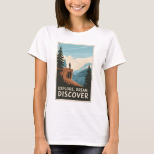 Camiseta Explore a descoberta de sonho