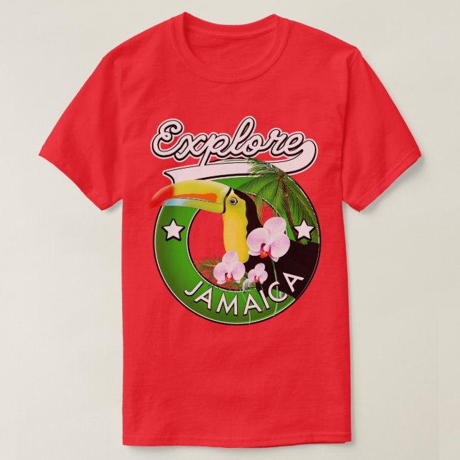 Camiseta Explore a Jamaica (Frente do Design)