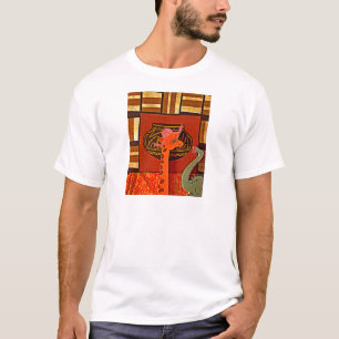 Camiseta Explore a Maravilha Africana: Girafa Art em Marvin