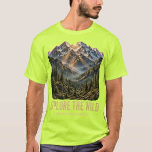 Camiseta Explore a Montanha Selvagem – Aventura 3D