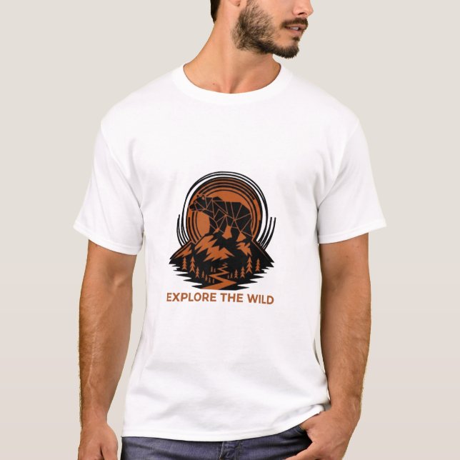 Camiseta Explore a Natureza. (Frente)
