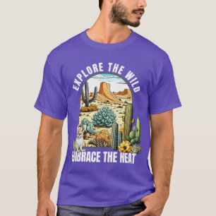 Camiseta Explore a natureza e a Arizona de calor