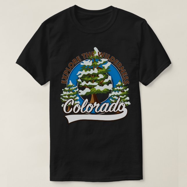 Camiseta Explore a Selvagem Colorado (Frente do Design)