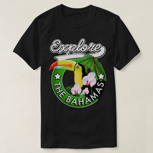 Camiseta Explore as Bahamas (Frente do Design)