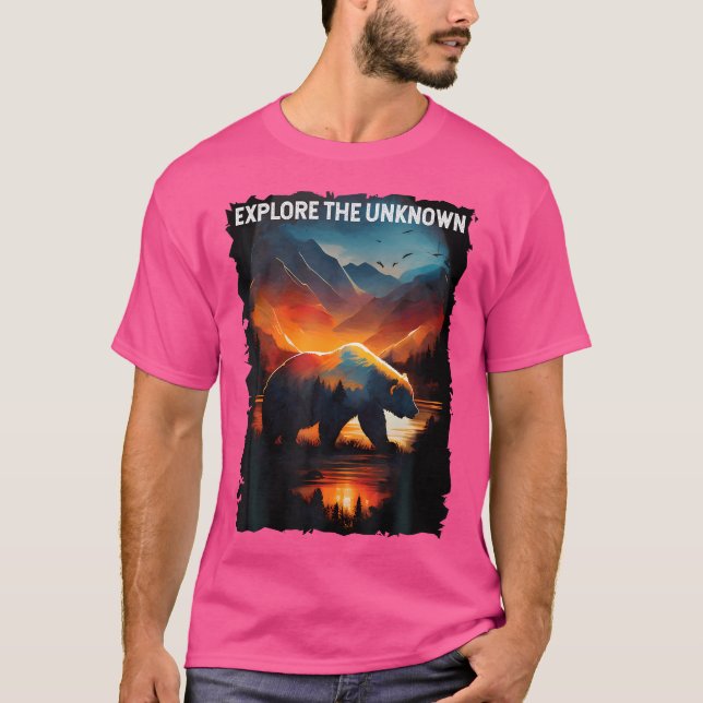 Camiseta Explore As Montanhas Desconhecidas Dos Campos De A (Frente)