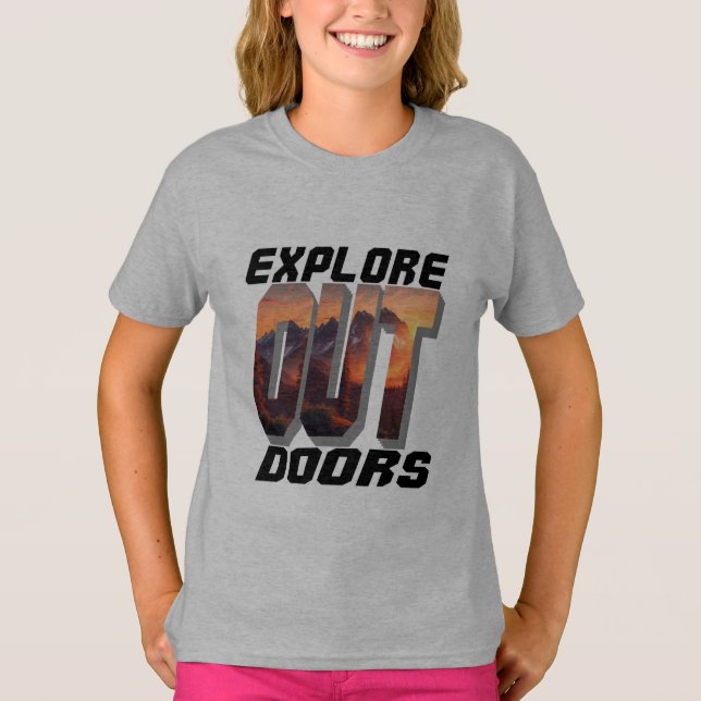 CAMISETA EXPLORE AS PORTAS FORA (Frente)
