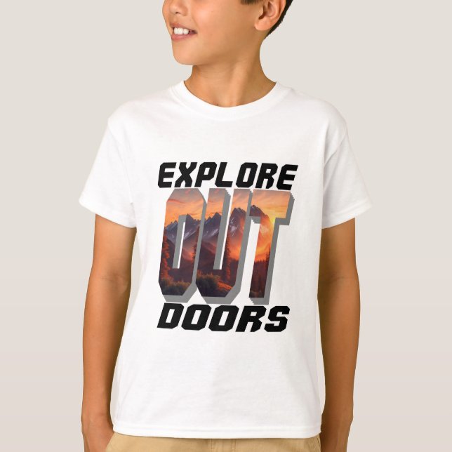 CAMISETA EXPLORE AS PORTAS FORA (Frente)
