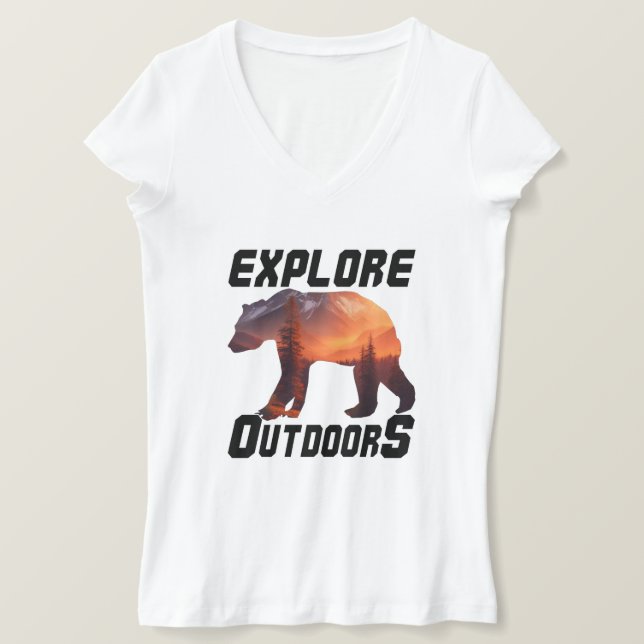 CAMISETA EXPLORE AS PORTAS FORA (Frente do Design)