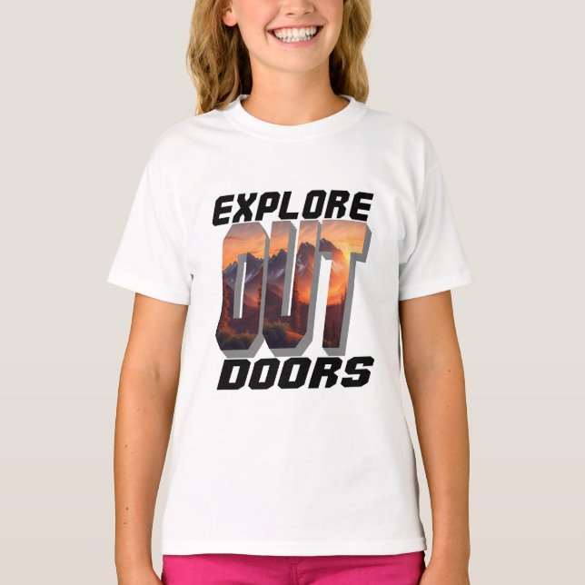 CAMISETA EXPLORE AS PORTAS FORA (Frente)