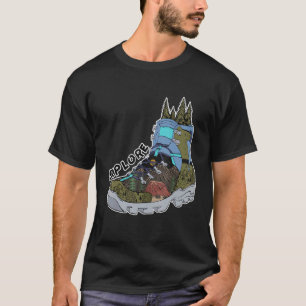Camiseta Explore Ca do Viajante de Campfire Adventure Boot