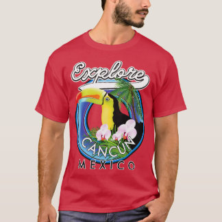 Camiseta Explore Cancelar patch de viagem do México
