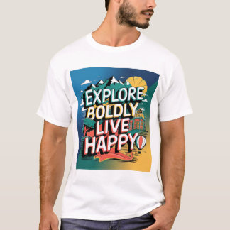 Camiseta Explore de forma Bolsita Feliz: Aventura Espera