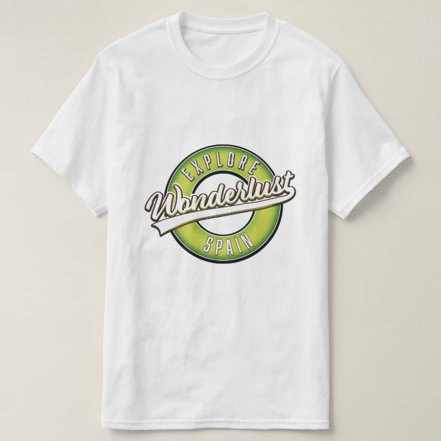 Camiseta Explore Espanha Wonderlust  (Frente do Design)