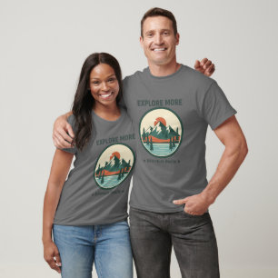 Camiseta Explore Mais Aventura Espera Montanha Vintage