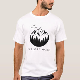 Camiseta Explore Mais Montanha Geométrica