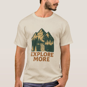 Camiseta Explore mais - Vibes da Montanha Retroativa