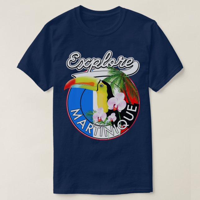Camiseta Explore Martinique viagem (Frente do Design)