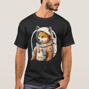 Camiseta Explore o Cosmos com um Astronauta Corgi