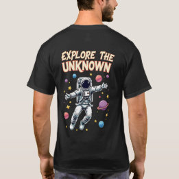 Camiseta 🚀 "Explore o desconhecido" - 🌌 de Aventura Espac